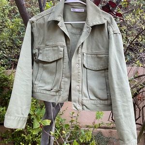 Zara army green jacket